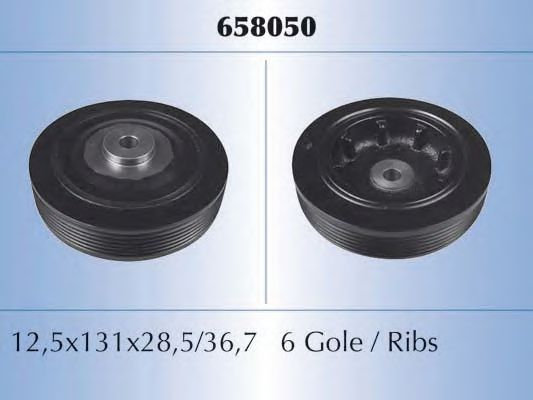 Шкив коленвала MALO 658050