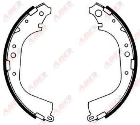 Тормозные колодки ABE C02039ABE