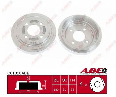Тормозной барабан ABE C61018ABE