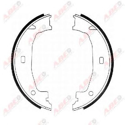 Тормозные колодки ручника ABE CRB004ABE