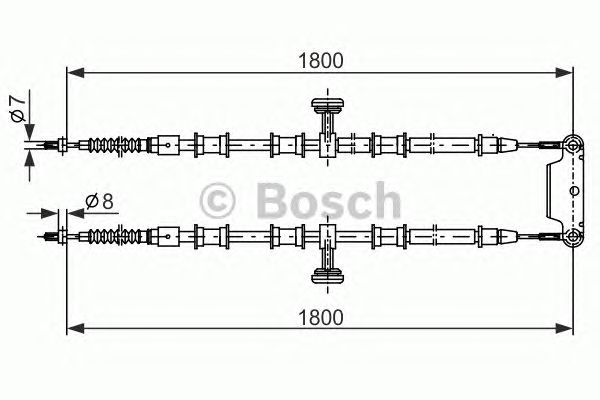 Трос ручника BOSCH 1 987 482 291