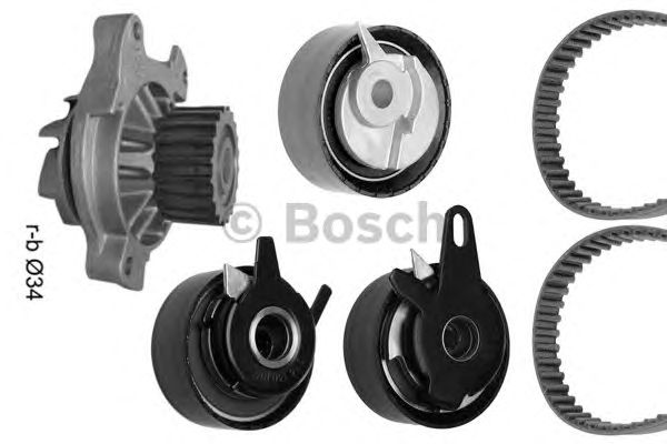 Помпа + комплект ГРМ BOSCH 1 987 948 878