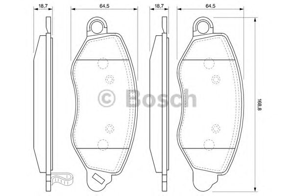 Тормозные колодки BOSCH 0 986 424 657