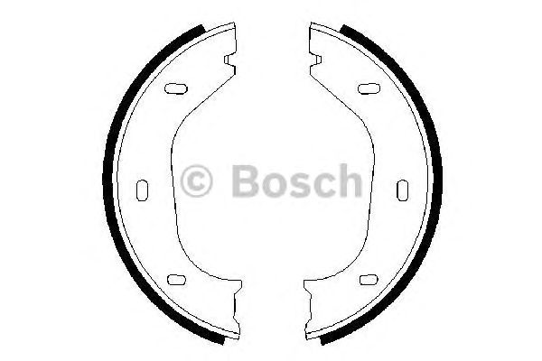 Тормозные колодки ручника BOSCH 0 986 487 202