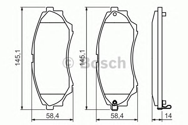 Тормозные колодки BOSCH 0 986 494 323
