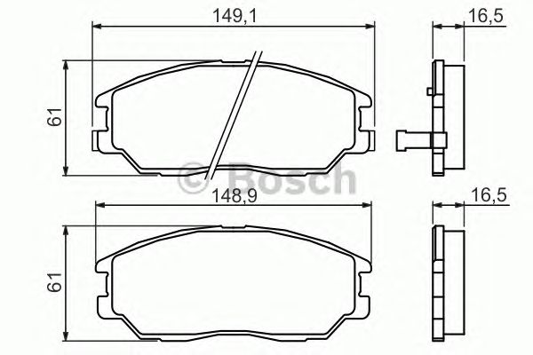 Гальмівні колодки BOSCH 0 986 494 360