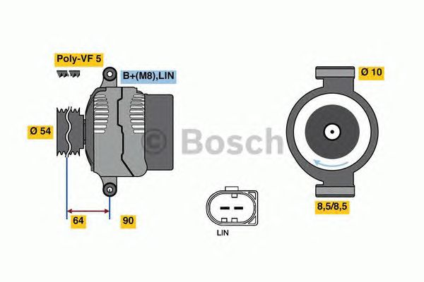 Генератор BOSCH 0 125 811 020