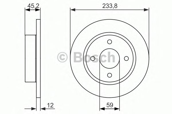 Гальмівний диск BOSCH 0 986 479 852