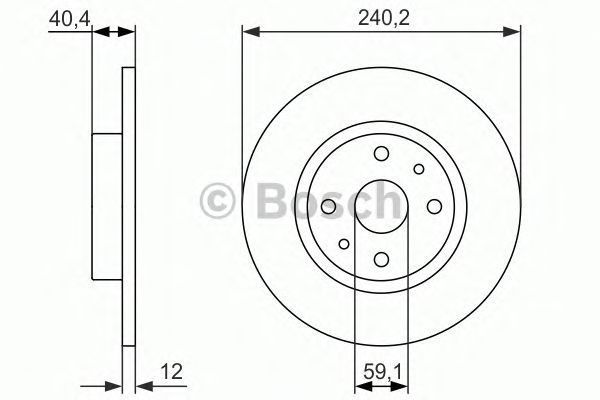 Тормозной диск BOSCH 0 986 479 858