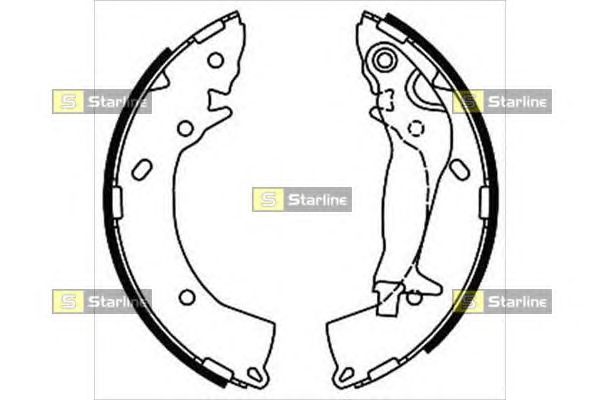Тормозные колодки STARLINE BC 08670