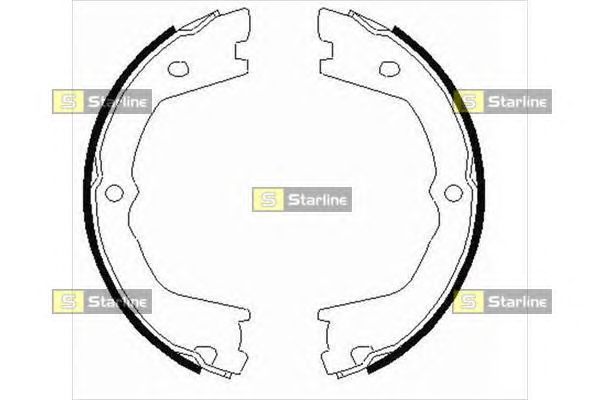 Тормозные колодки ручника STARLINE BC 09080