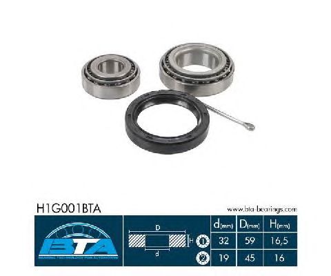 Підшипник маточини BTA H1G001BTA