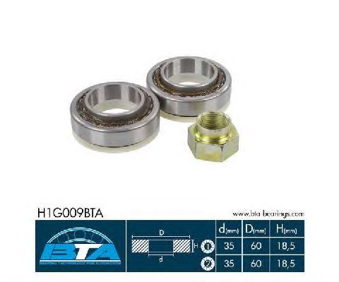 Ступичный подшипник BTA H1G009BTA