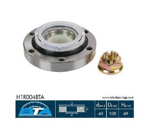 Підшипник маточини BTA H1R004BTA