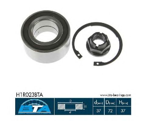 Підшипник маточини BTA H1R023BTA