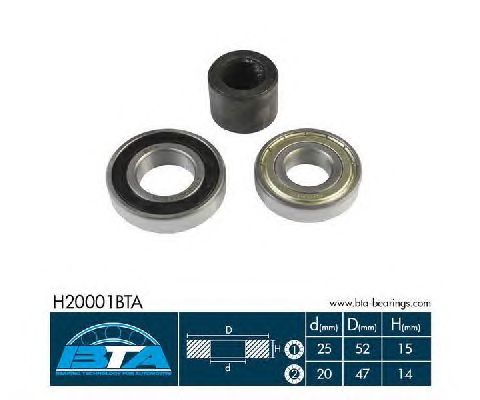 Ступичный подшипник BTA H20001BTA