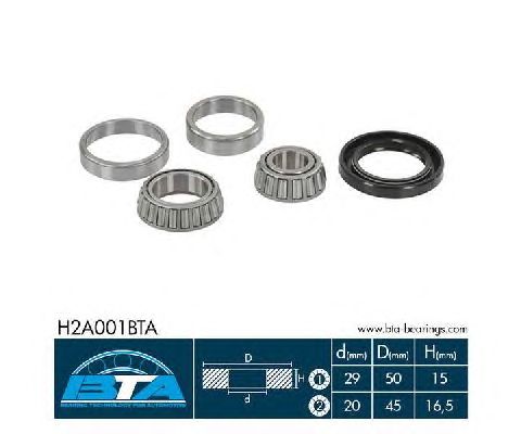 Підшипник маточини BTA H2A001BTA