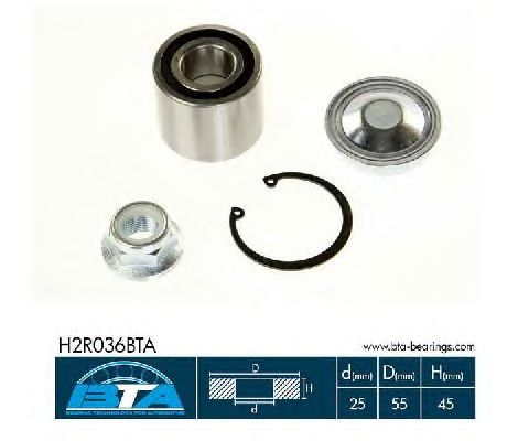 Ступичный подшипник BTA H2R036BTA