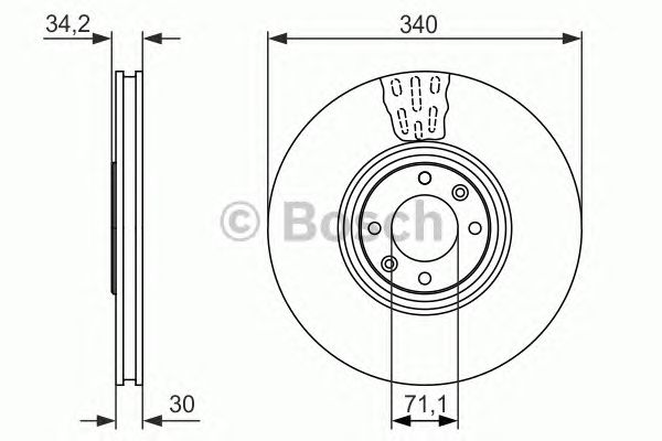 Тормозной диск BOSCH 0 986 479 093
