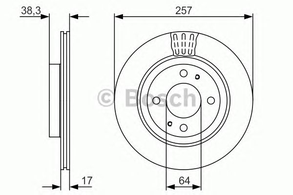 Тормозной диск BOSCH 0 986 479 134