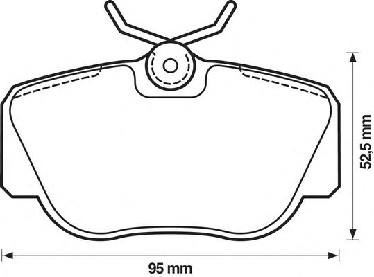 Тормозные колодки JURID 571353J