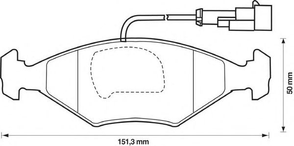 Тормозные колодки JURID 571917J