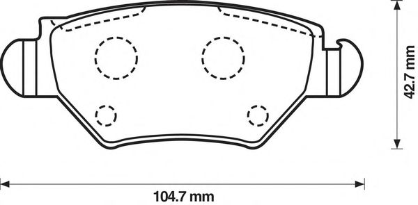 Тормозные колодки JURID 573010J
