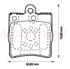 Тормозные колодки BENDIX 573093B