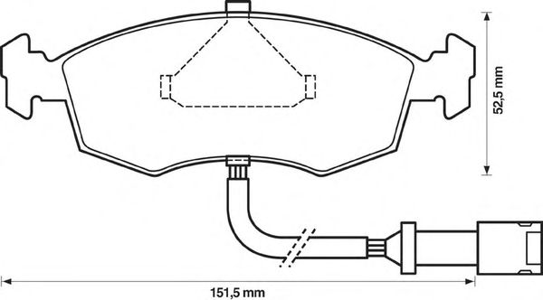 Тормозные колодки BENDIX 571351B