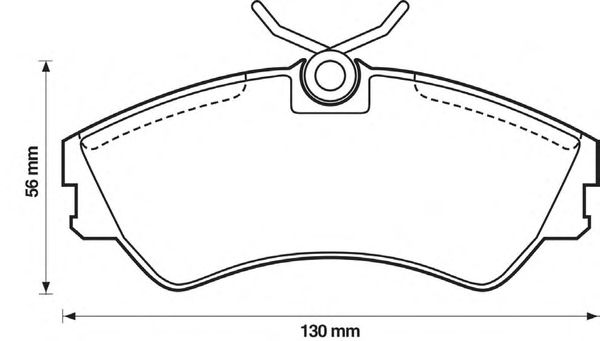 Тормозные колодки BENDIX 571460B