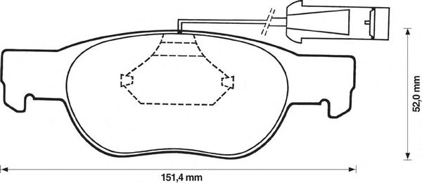 Тормозные колодки BENDIX 571887B