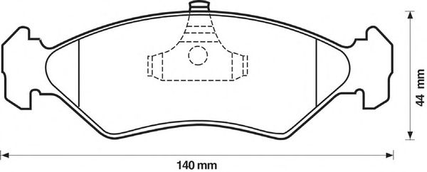 Тормозные колодки BENDIX 571913B