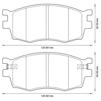 Тормозные колодки BENDIX 572593B