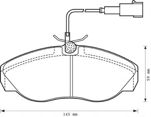 Тормозные колодки BENDIX 573060B