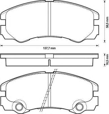 Тормозные колодки BENDIX 573066B