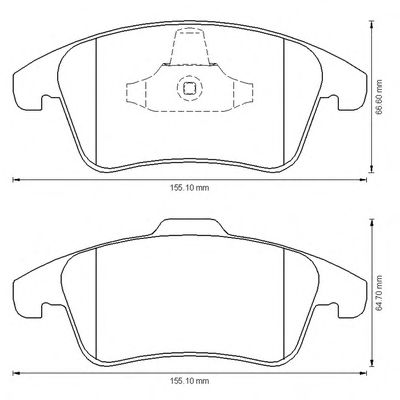 Тормозные колодки BENDIX 573193B