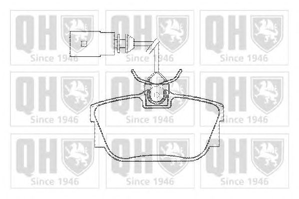 Тормозные колодки QUINTON HAZELL BP1286