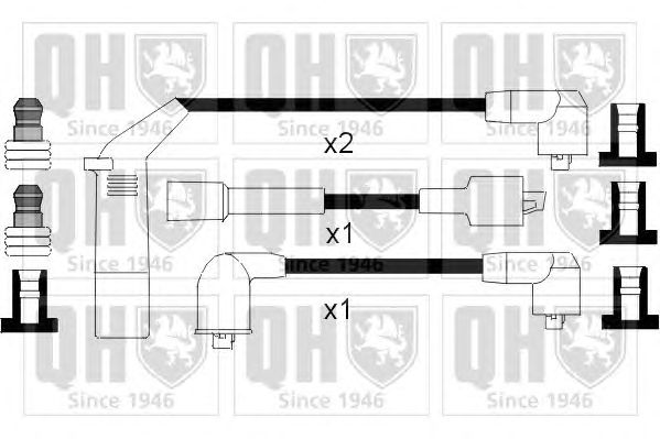 Комплект високовольтних проводів QUINTON HAZELL XC1059