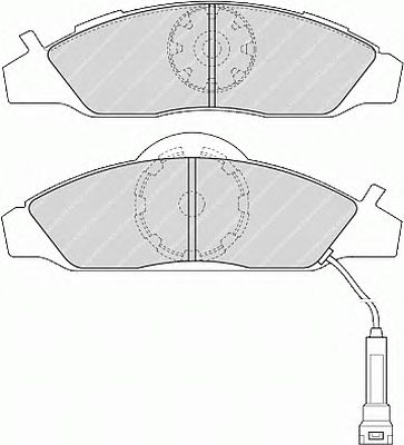 Тормозные колодки FERODO FDB1156