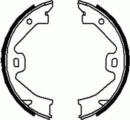 Тормозные колодки ручника FERODO FSB633