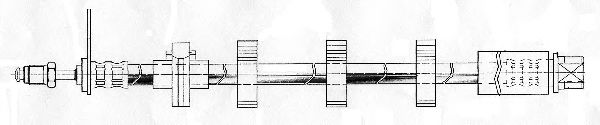 Тормозной шланг FERODO FHY2198