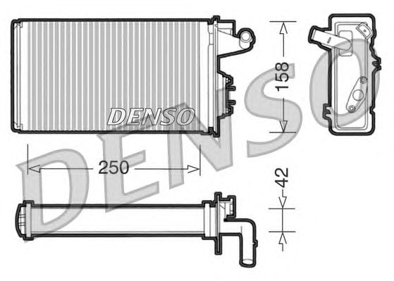Радиатор отопителя DENSO DRR09010