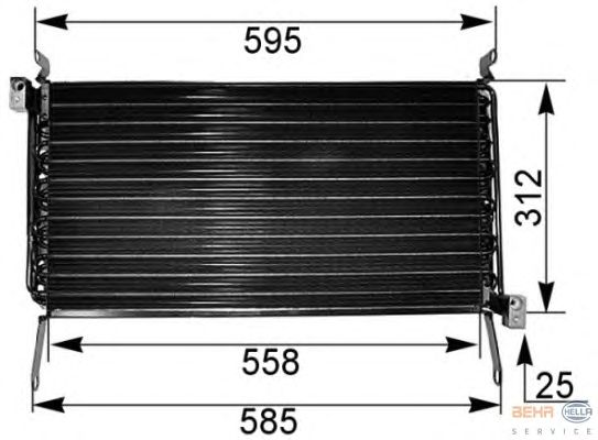 Радиатор кондиционера HELLA 8FC 351 038-631