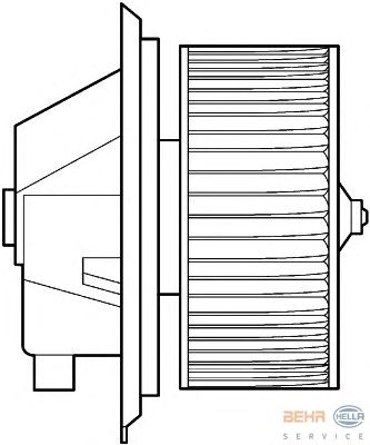 Вентилятор салона HELLA 8EW 351 039-341