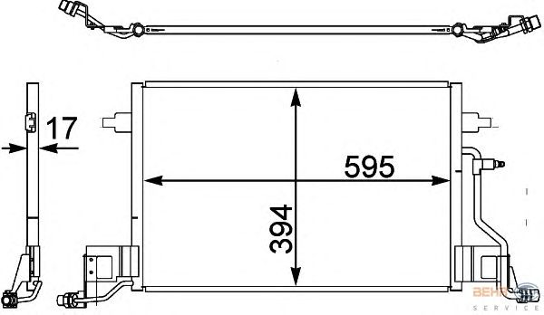 Радиатор кондиционера HELLA 8FC 351 302-431