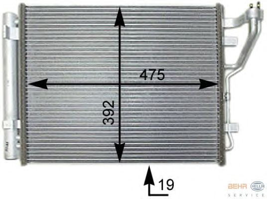 Радиатор кондиционера HELLA 8FC 351 303-221