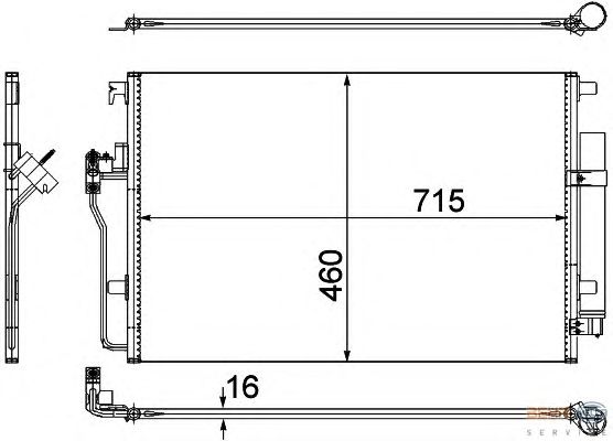 Радиатор кондиционера HELLA 8FC 351 307-641