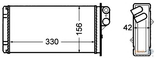 Радіатор опалення HELLA 8FH 351 308-521