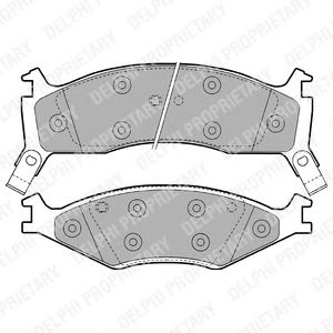 Тормозные колодки DELPHI LP1021