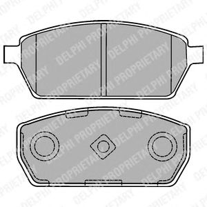 Тормозные колодки DELPHI LP1430
